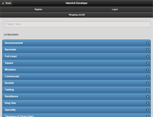 Tablet Screenshot of heinrichenvelope.com